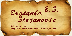 Bogdanka Stojanović vizit kartica